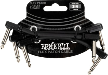 Cable Patch Flex 7,5Cm - Pack 3 Noir
