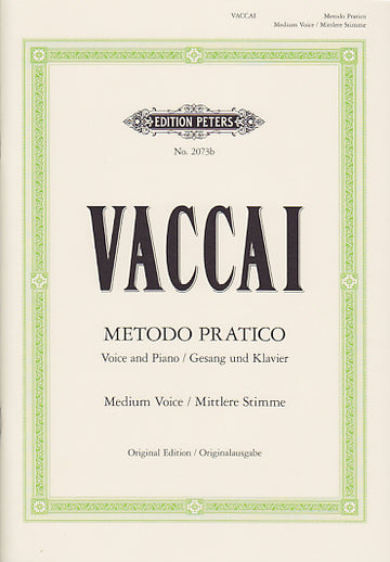 Vaccai - Methode Pratique (voix Moyenne)