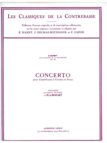 Moz - Concerto For Bassoon Transcribed For Double Bass