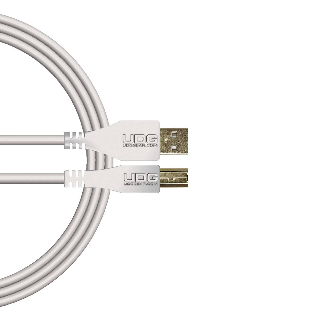U 95002 WH - Câble USB 2.0 A-B Blanc Droit 2m