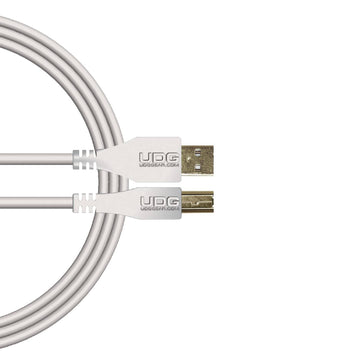 U 95002 WH - Câble USB 2.0 A-B Blanc Droit 2m