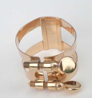 Bonade Ligature De Clarinette Sib Vis Inversée Aurifiée