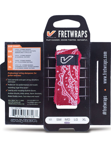 FretWraps Red Bandana - Small