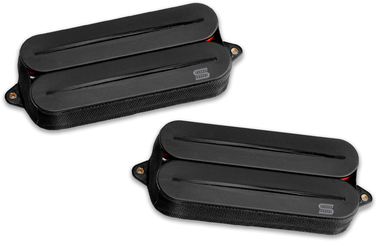 Humbucker 7 cordes Black Jupiter Rails, Signature Wes Hauch, set, noir