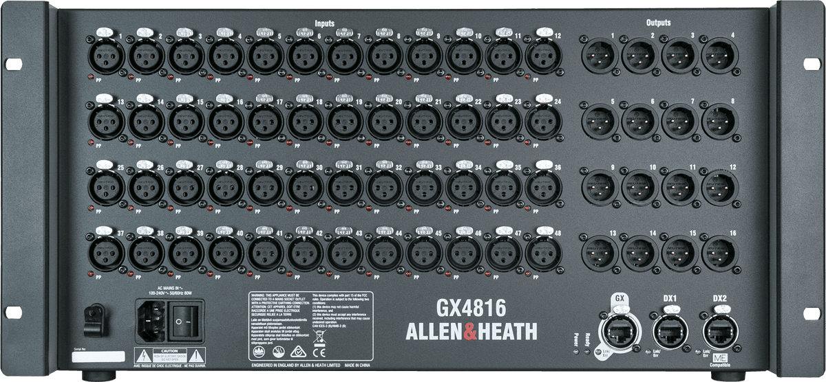 Pack Allen&Heath Avantis + Dpack + Mixrack Gx4816+ Housse