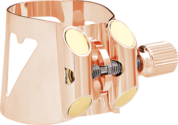 Ligature Optimum Or Rose Saxophone Alto + Couvre-bec Plastique