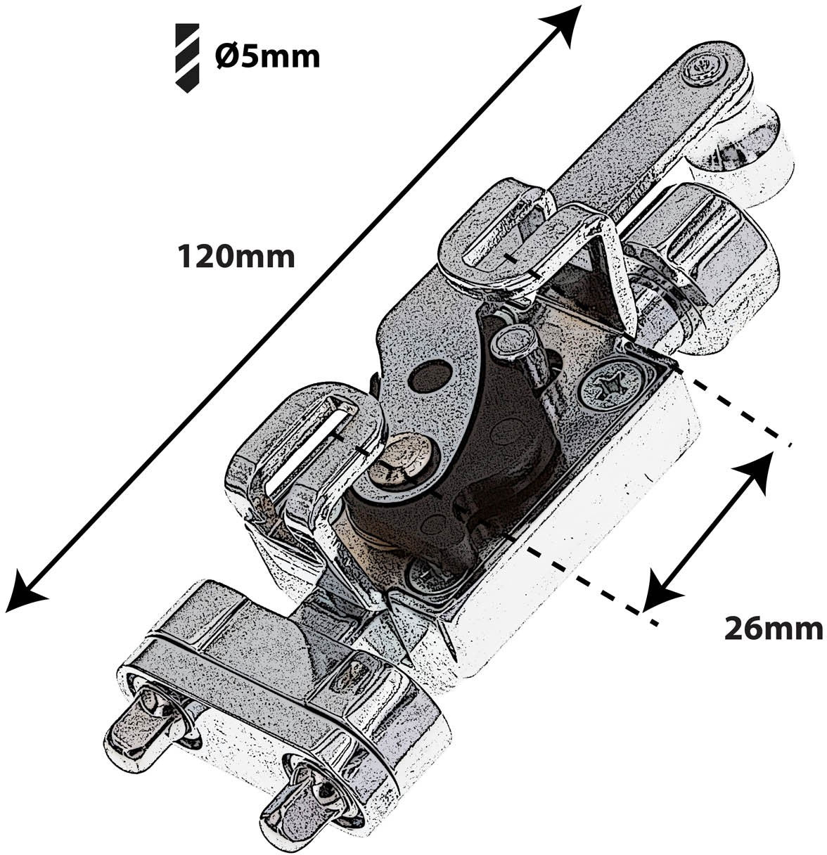 STO9 - Déclencheur "Deluxe" Timbre Caisse Claire 26mm