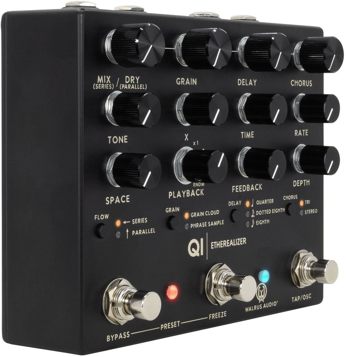 Qi Etherealizer Black - Reverb Delay Chorus Granular Effect