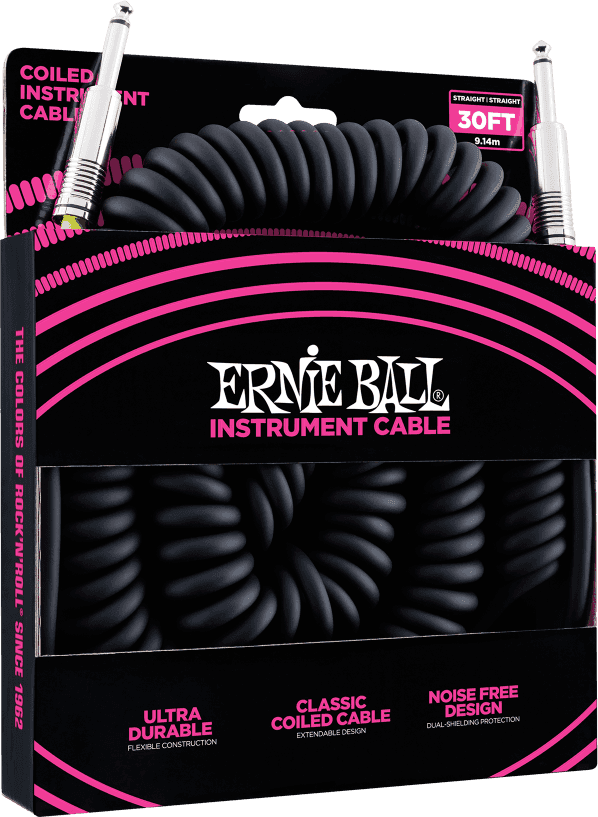 Cables Instrument Torsades Jack/jack 9M Noir
