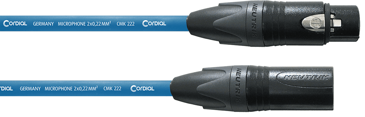 Câble Micro XLR 5 M Bleu