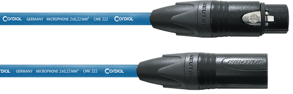 Câble Micro XLR 5 M Bleu