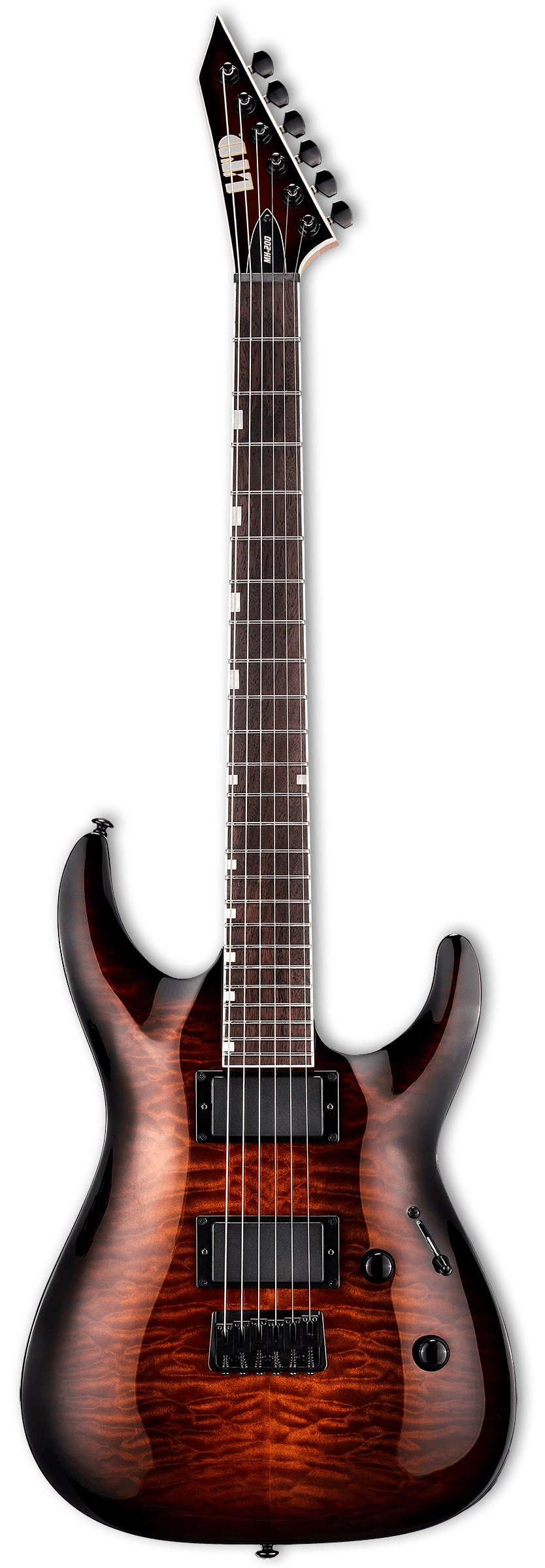 MH-200 HT QM Dark Brown Sunburst