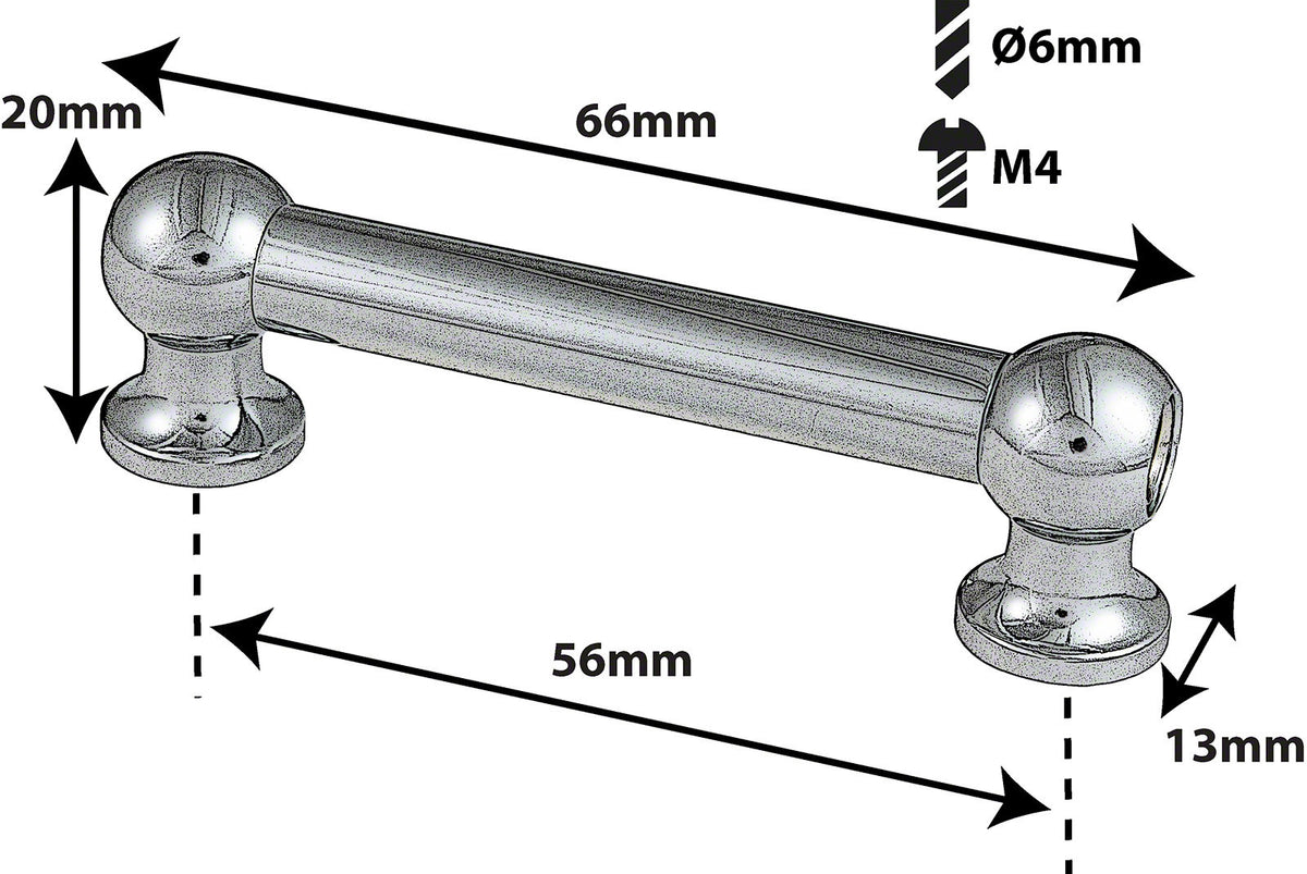 TL12D56 Coquille Tube 56mm Double Tirant (X1)