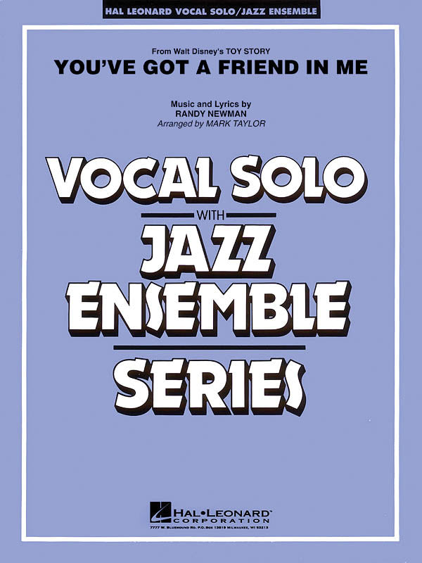 Hal Leonard Newman Randy - You've Got A Friend In Me - Vocal Solo / Jazz Ensemble Series