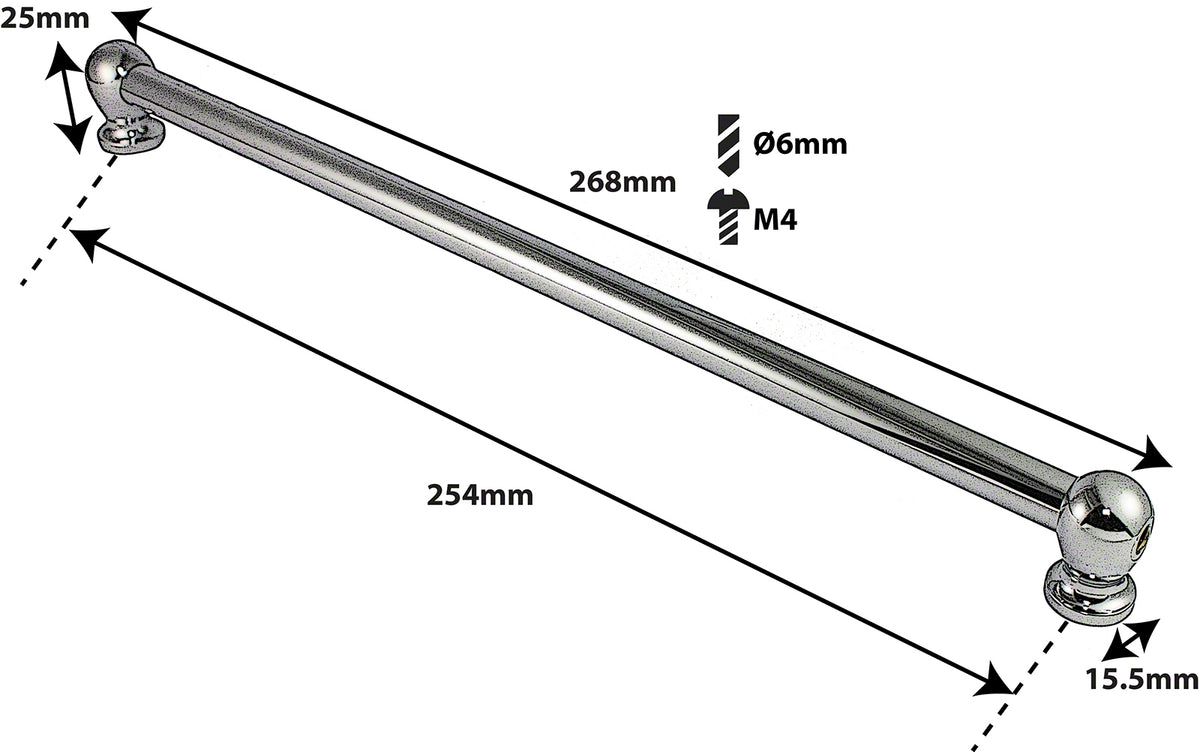 Coquille Tube Grosse Caisse - 254mm - Double Tirant (X1)