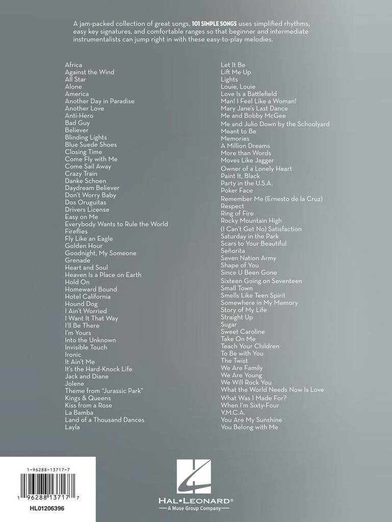 101 Simple Songs - Trompette