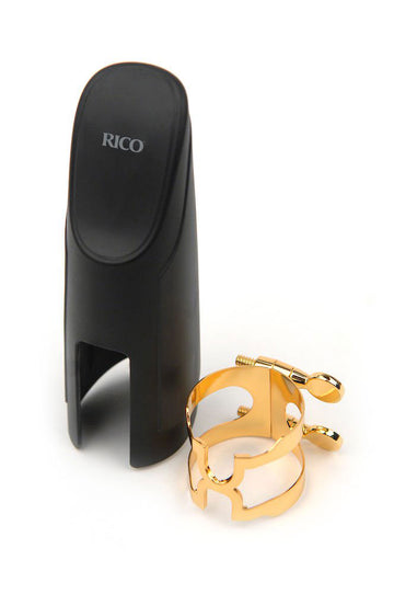 Ligature H et COUVRE-bec Saxophone Baryton Dor