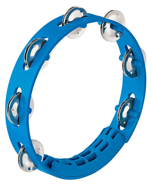 Tambourin - 8" - 1 Rangee De Cymbalettes - Bleu