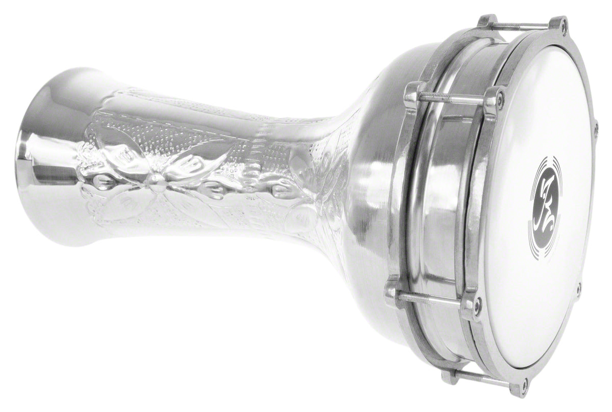 TA21EJ Darbouka Turque 41CM Grave Avec Cymbalettes