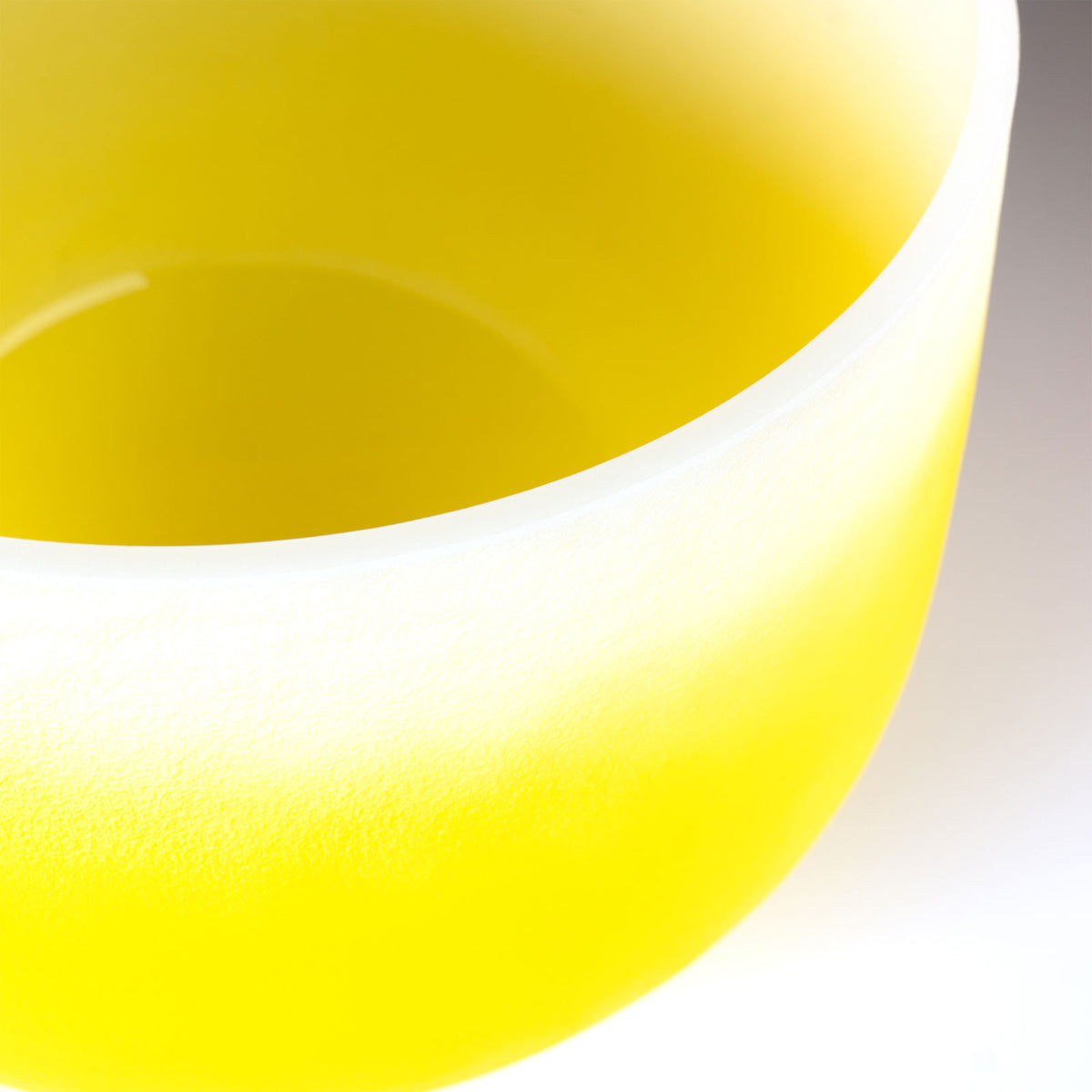 Crystal Singing Bowl Chakra 12" - Yellow Solar Plexus E (432 Hz)
