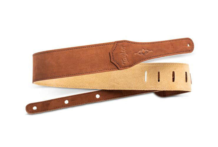 4103-25 Strap Medium Brown Sanded Suede 2.5"