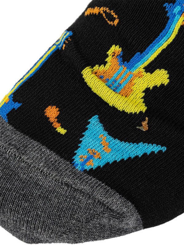 Paire de chaussettes motif guitare électrique