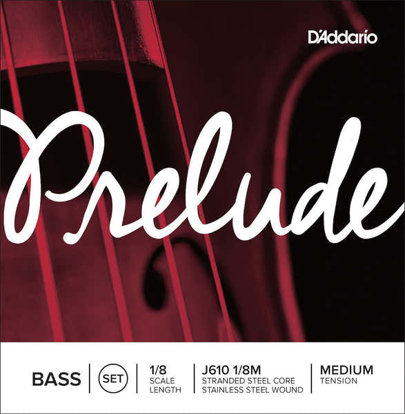 Jeu De Cordes Pour Contrebasse Prelude Manche 1/8 Tension Medium