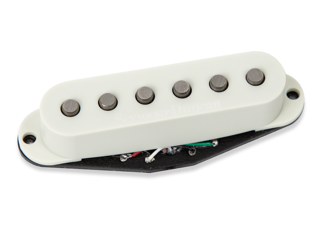 Micro Simple Hot Chicken Strat Stack Manche Olympic White