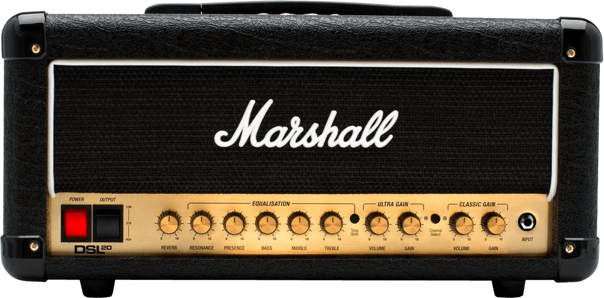 Têtes d'amplis guitares Marshall