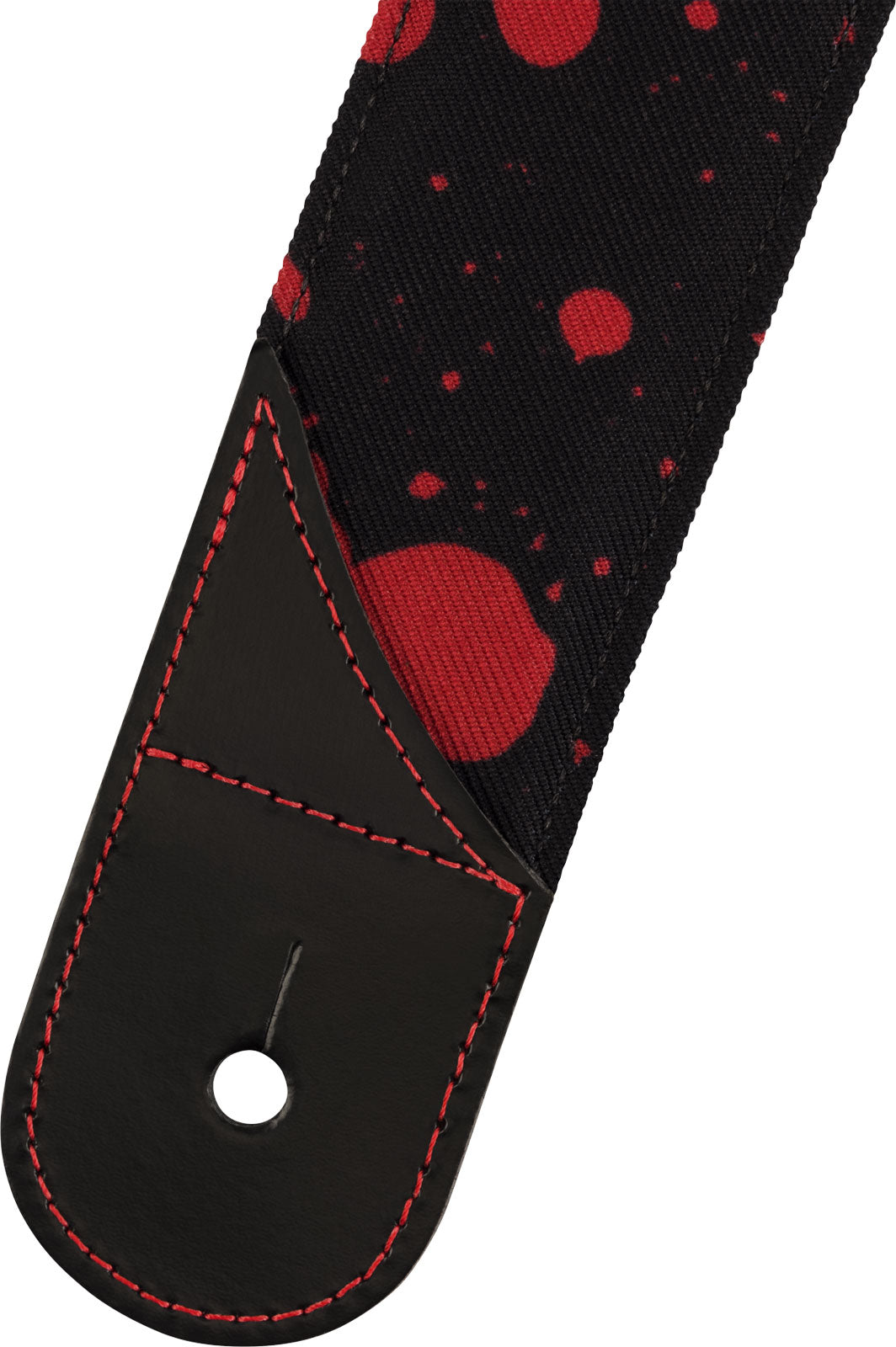 Sangle Anti-éclaboussures Noire et Rouge 2" ,33 M)