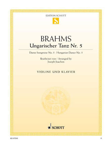 Brahms - Danse Hongroise No. 5 - Violon et Piano