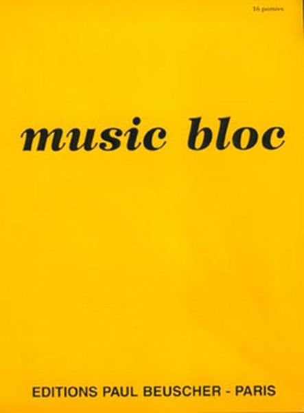 Paul Beuscher Publications Bloc Notes 16 Portées