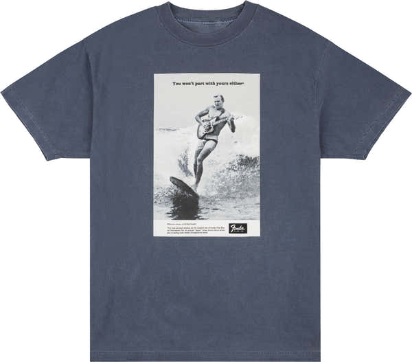 "L" Vintage Ad Surfer Tee Ocean