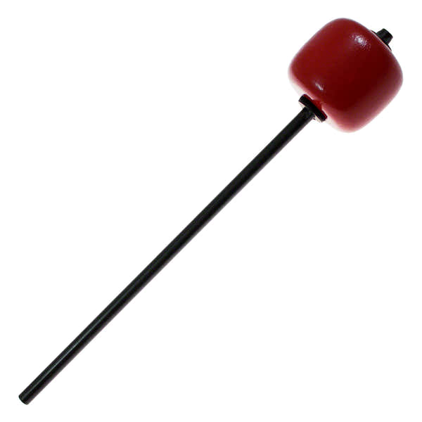 205A Batte Pédale GC Bois Dur Rouge Tige Longue Noire