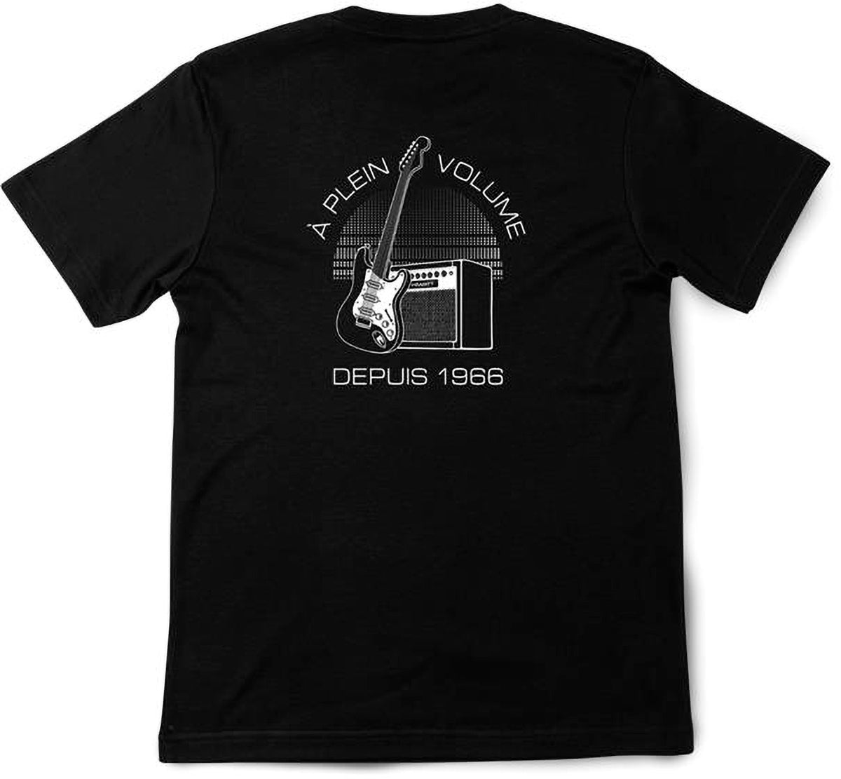 T-shirt Noir Logo Classic Blanc S