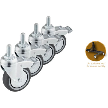 TMGS-W - Set 4 Roues Pour Support Gong Sonic Energy