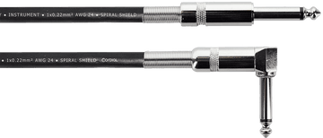 Cable Guitare Jack 3 M Droit /Coudé