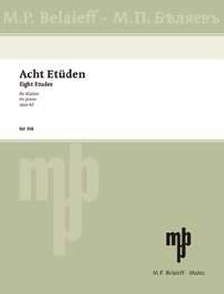 Skrjabin Alexander - 8 Etudes Op.42 - Piano