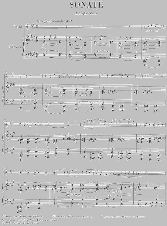 Franck C. - Sonata For Piano And Violin A Major