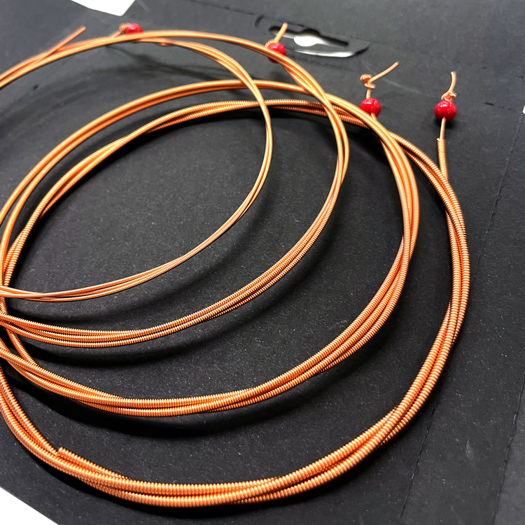 320U Set of 4 Round Spirals strings for acoustic bass