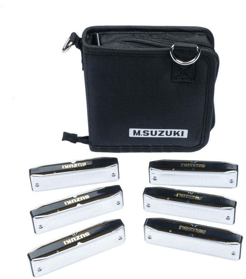 Bluemaster 6 Harmonicas - 10 Trous