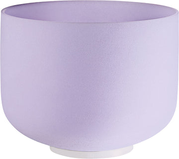 Amethyst Crystal Bol Tibetain 8" Note Si Crown Chakra