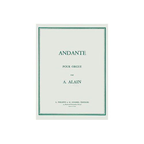 Combre Alain A. - Andante - Orgue