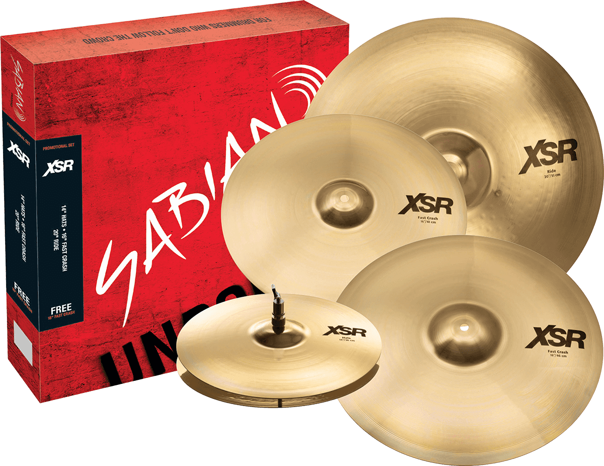 XSR55GB - Pack XSR Harmonique 14/16/2 + 18" Crash +9 JOURS ESSAI DRUMEO