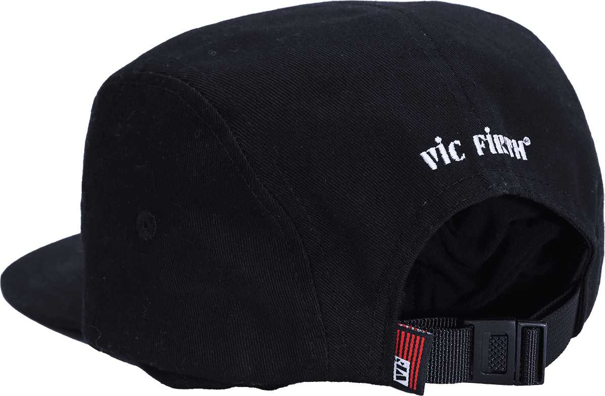 Black 5 Panel Camp Hat