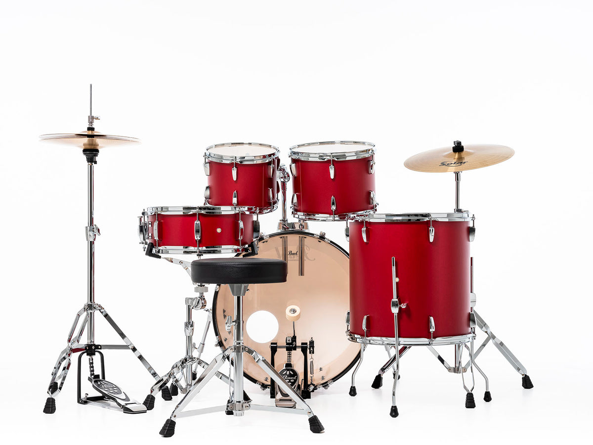 RSS525SCC-747 - Roadshow 5F rock 22" + Sabian Solar 2 cymbales Matte Red