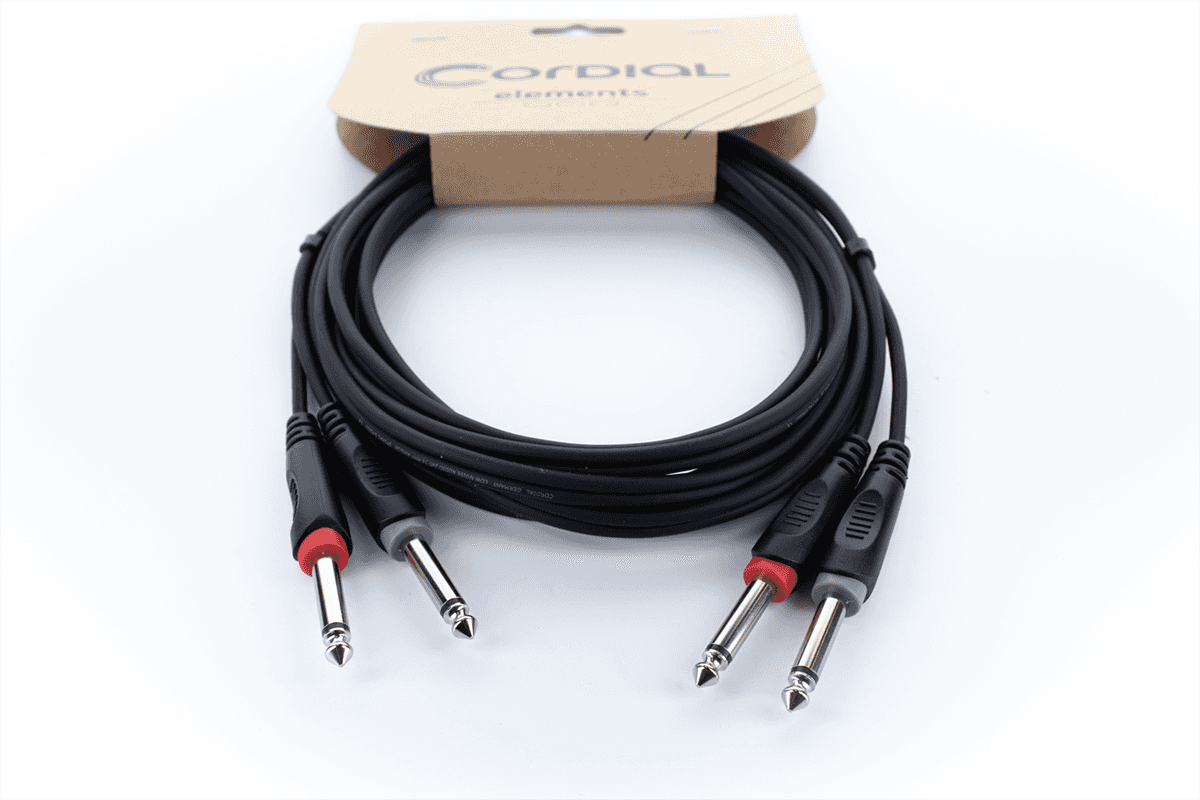 Câble Audio Double Jacks Mono 6 M