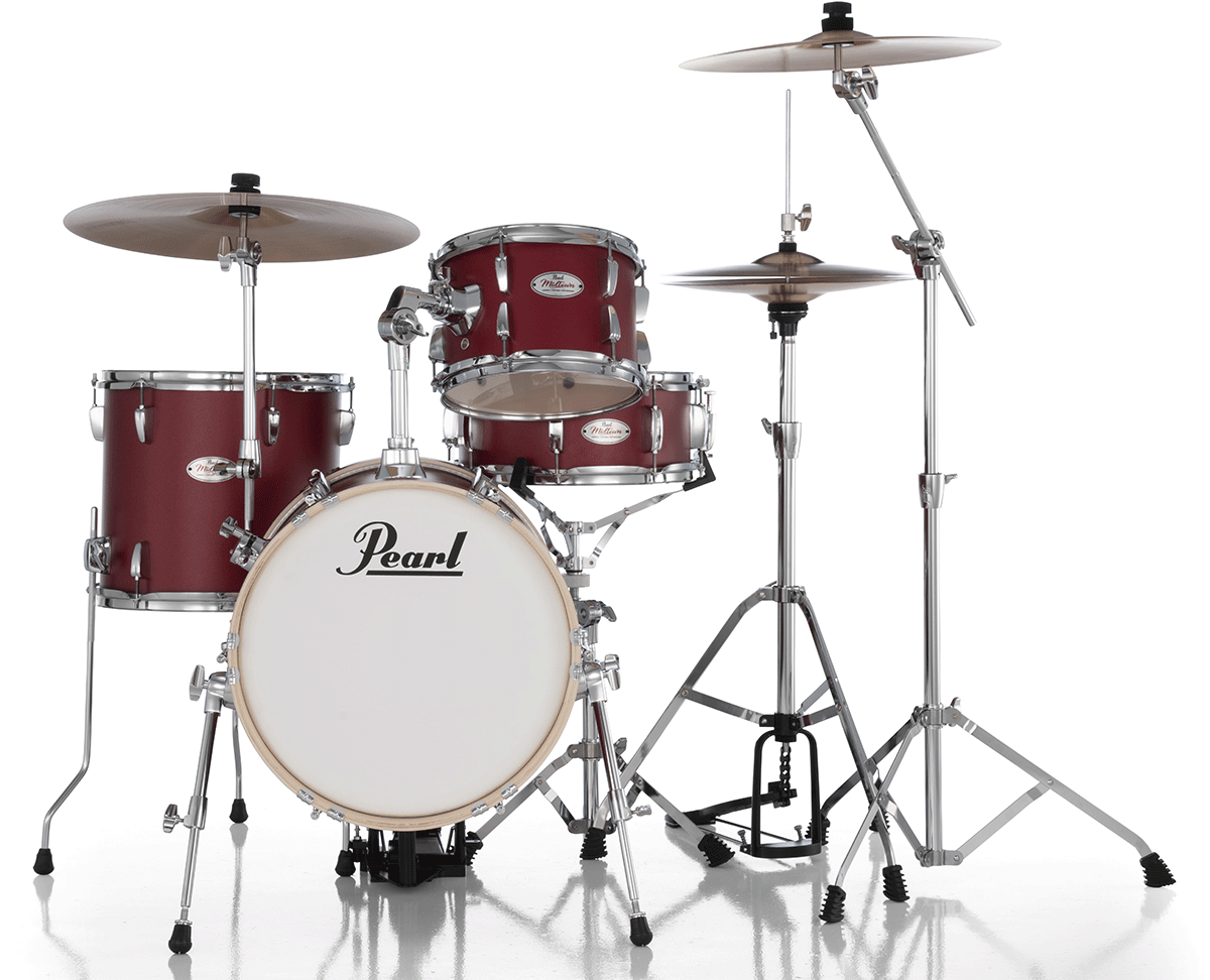 Pearl Midtown 16 Matte Red + Pack Hardware HWP-50S