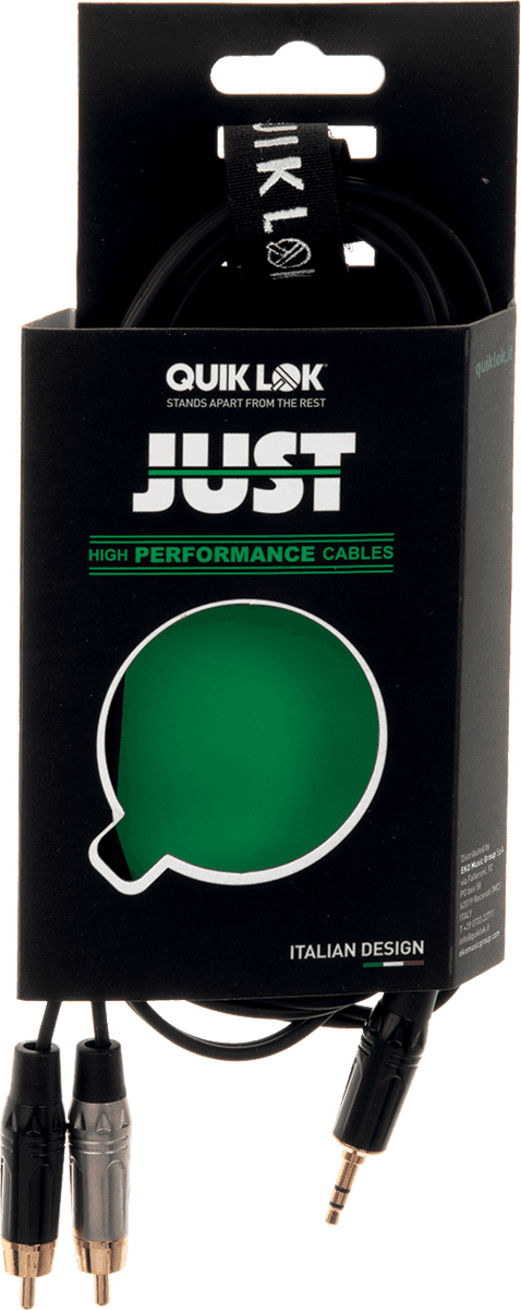 JUSTJ352RCA2 Cable Audio Minijack Stereo 2xRCA 2M