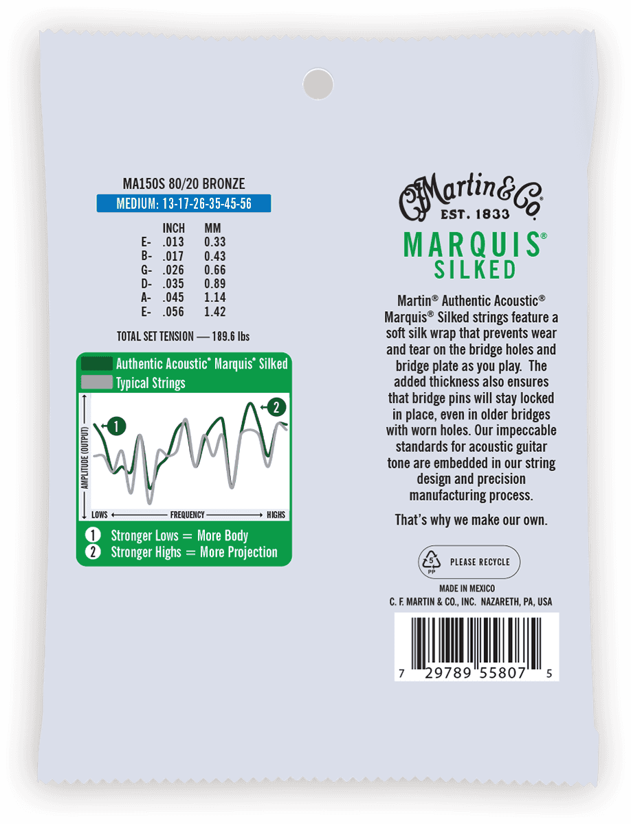 MA150s Authentic 80/20 Bronze MS Medium 13-56